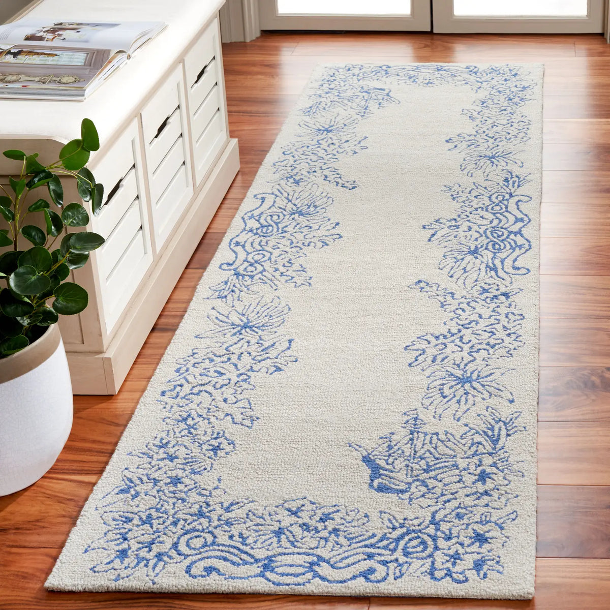 Safavieh Chelsea 2'-3" x 8'-0" Rug in Blue / Grey