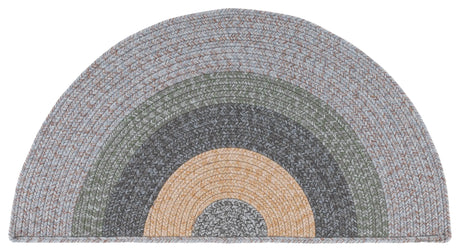Safavieh Braided 2'-0" x 4'-0" Rug in Grey / Green