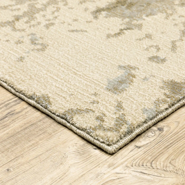 Oriental Weavers Sphinx Evolution 0960A Beige/ Grey Rugs - corner detail
