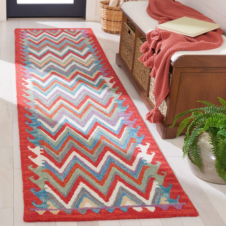 Safavieh Aspen 2'-3" x 9'-0" Rug in Red / Ivory