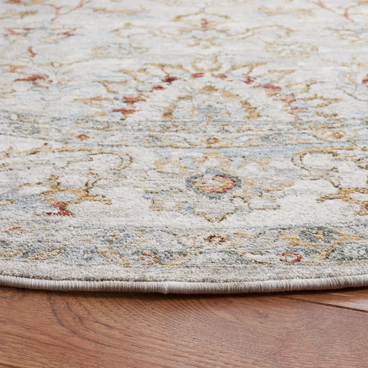 Safavieh Hamilton 6'-7" x 6'-7" Rug in Grey / Gold