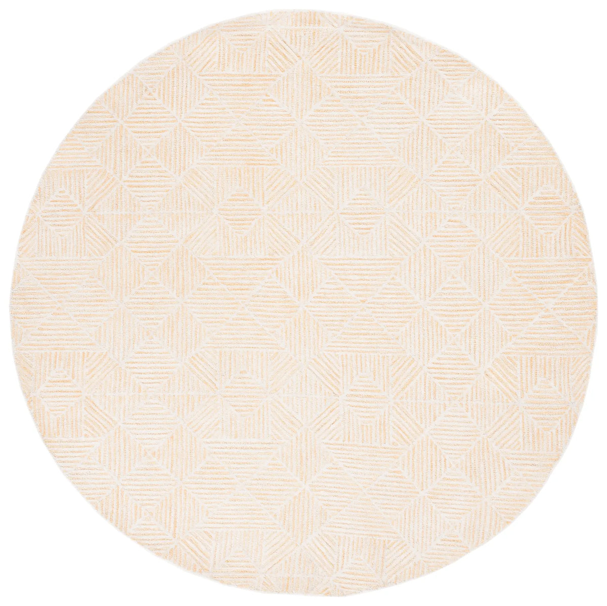 Safavieh Abstract 6'-0" x 6'-0" Rug in Gold / Ivory