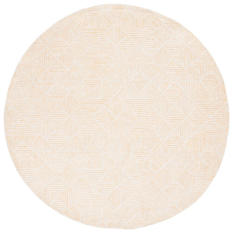 Safavieh Abstract 6'-0" x 6'-0" Rug in Gold / Ivory