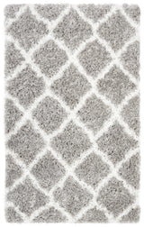 Safavieh Indie Shag 3'-0" x 5'-0" Rug in Grey / Ivory