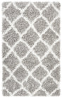 Safavieh Indie Shag 3'-0" x 5'-0" Rug in Grey / Ivory