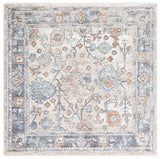 Safavieh Jasmine 5'-3" x 5'-3" Rug in Ivory / Blue