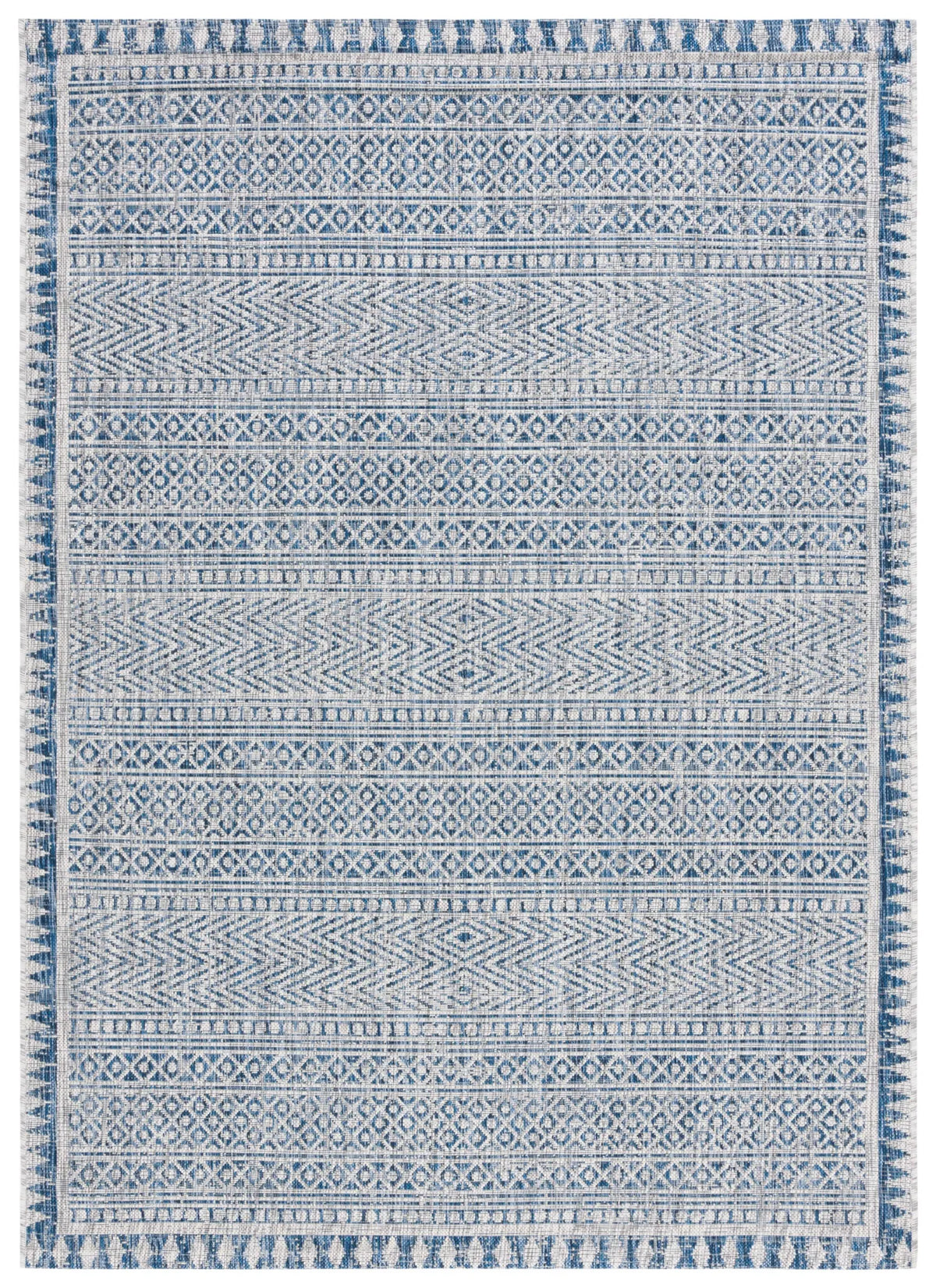 Safavieh Courtyard 5'-3" x 7'-7" Rug in Navy / Grey