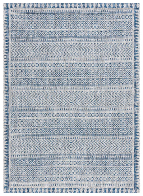 Safavieh Courtyard 5'-3" x 7'-7" Rug in Navy / Grey