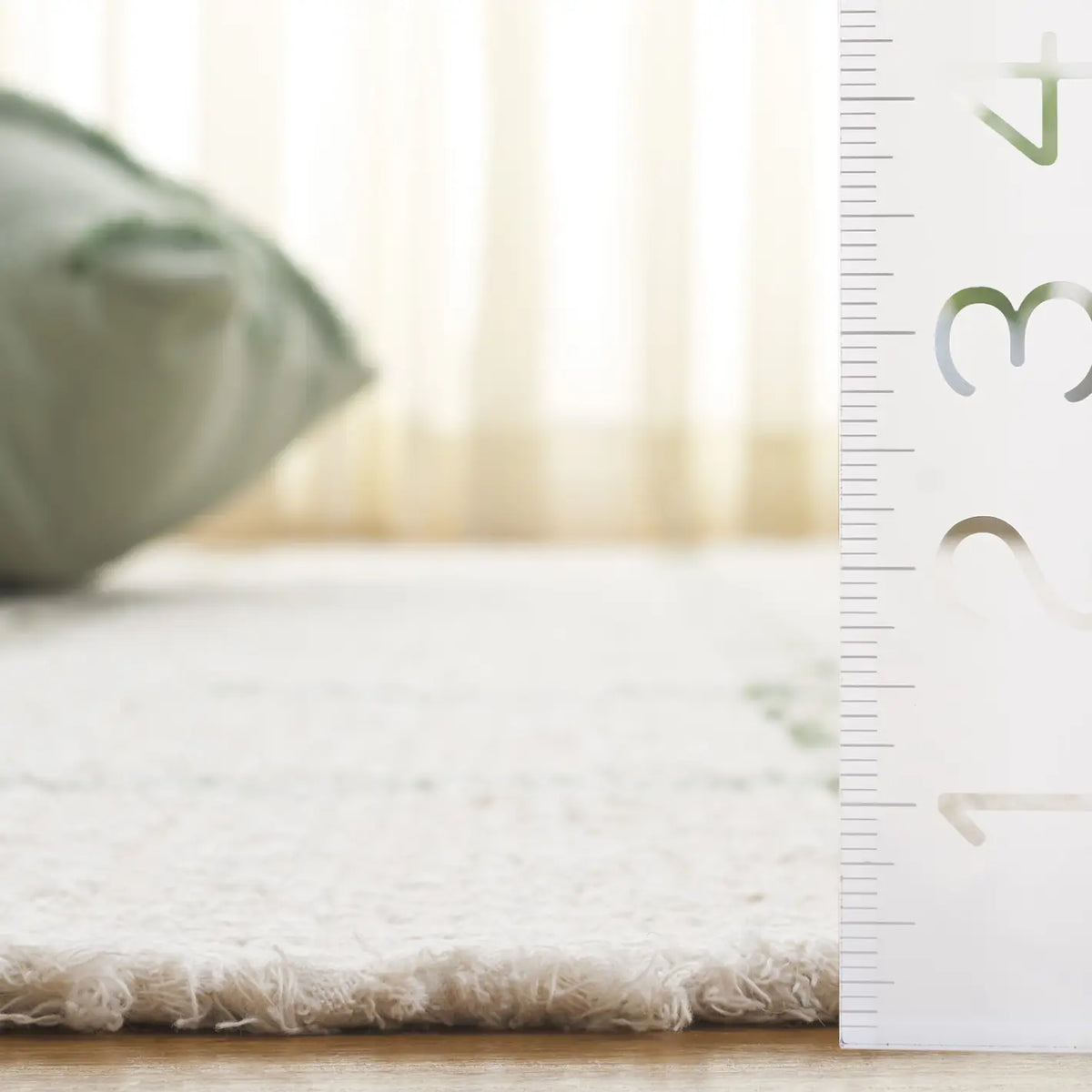 Safavieh Montauk 4'-0" x 6'-0" Rug in Ivory / Green