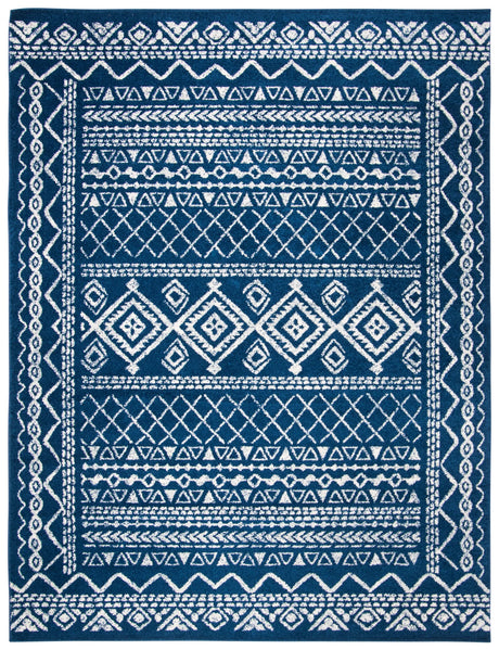 Safavieh Tulum 10'-0" x 13'-0" Rug in Navy / Ivory