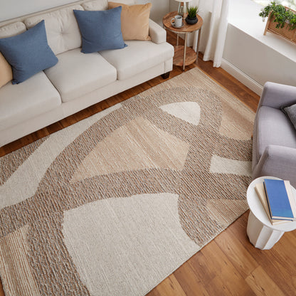 Feizy Pollock Plk8952F Brown/Tan/Ivory Area Rug