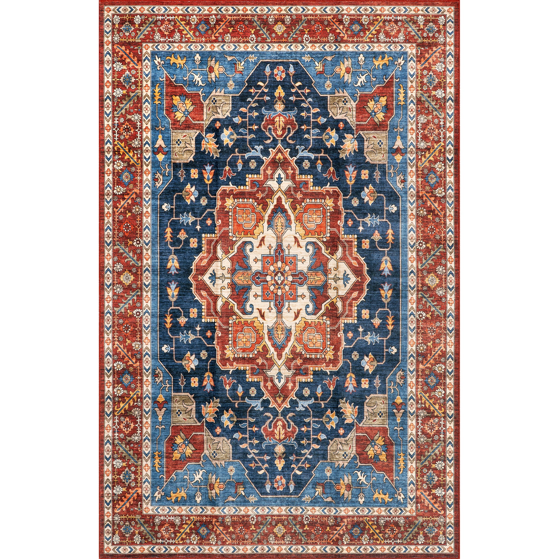 Nuloom Hera Medallion Hjth01B Blue Area Rug