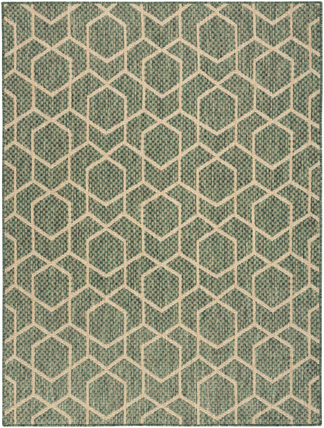 Nourison Horizon Indoor/Outdoor HOZ01 Green Contemporary Area Rugs