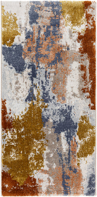 Surya Delight Dlg-2301 Medium Gray, Mustard, Rust, Dark Blue, Dusty Pink Area Rug