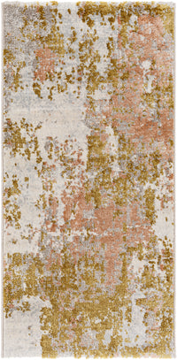 Surya Delight Dlg-2304 Mustard, Dusty Pink, Yellow, Medium Gray, Light Gray Area Rug