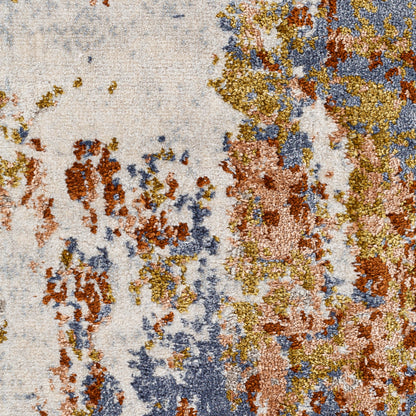 Surya Delight Dlg-2305 Denim, Mustard, Dusty Pink, Yellow, Dark Blue Area Rug