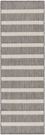 Nourison Positano Pos03 Charcoal Ivory Rug