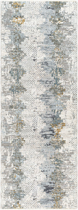 Livabliss Dresden Dre-2303 Off-White, Taupe, Dusty Sage, Ink Blue, Light Gray, Deep Teal Rug - runner flat view