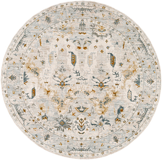 Surya Dresden Dre-2308 Off-White, Taupe, Dusty Sage, Deep Teal, Light Gray, Olive Area Rug
