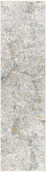 Livabliss Dresden Dre-2317 White, Medium Gray, Light Slate, Gray, Denim, Mustard Rug - runner flat view