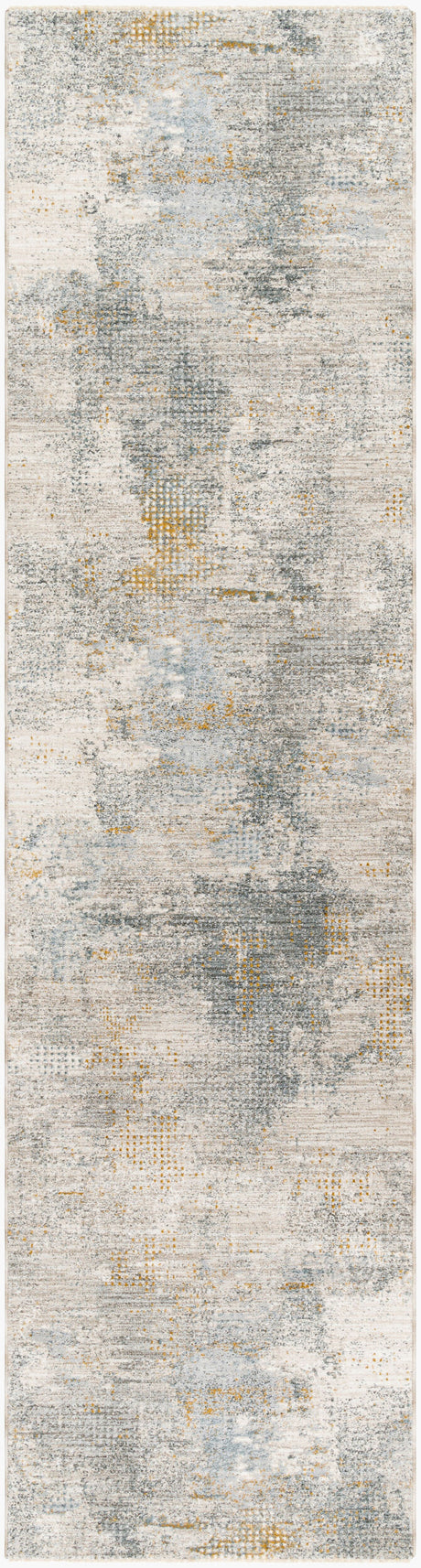 Livabliss Dresden Dre-2321 Pale Slate, Sterling Grey, Light Grey, Metallic - Silver Rug - runner flat view