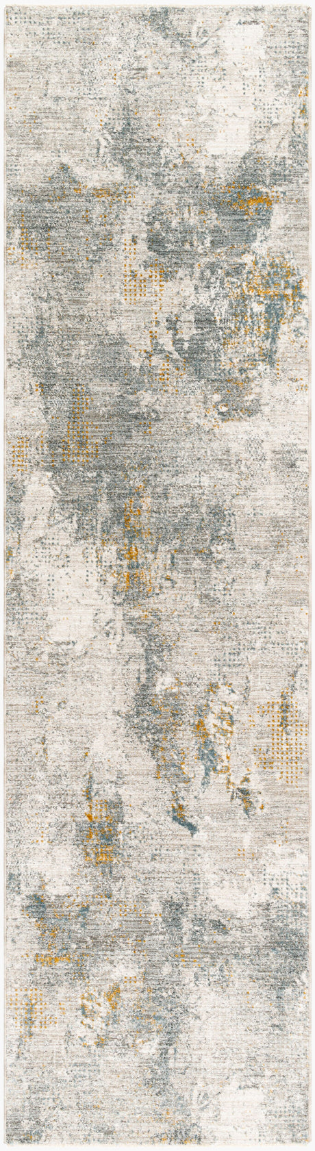 Livabliss Dresden Dre-2322 Light Grey, Sterling Grey, Metallic - Silver Rug - runner flat view