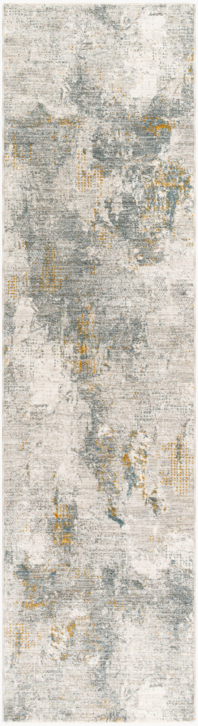 Livabliss Dresden Dre-2322 Light Grey, Sterling Grey, Metallic - Silver Rug - runner flat view