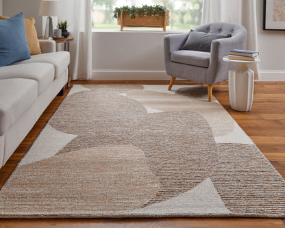 Feizy Pollock Plk8951F Brown/Tan/Ivory Area Rug