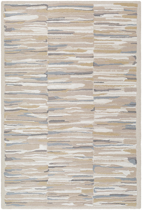 Surya Dreamscape Dsp-2300 Warm Grey, Ash, Light Silver, Light Grey, Pewter, Khaki Rug.