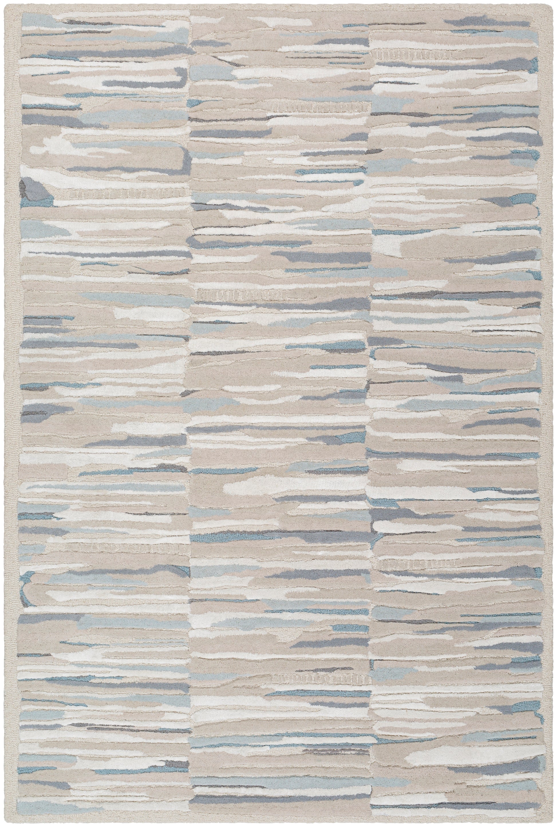 Surya Dreamscape Dsp-2301 Ash, Light Silver, Pale Slate, Metallic - Silver, Pewter Area Rug