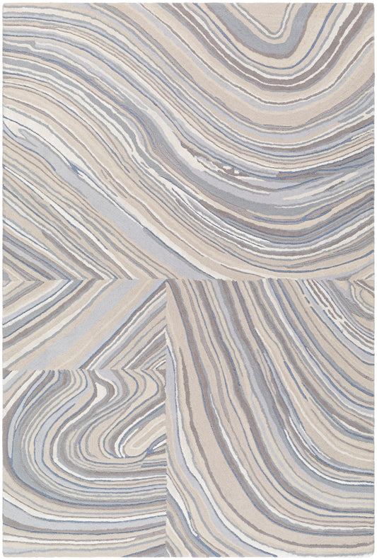 Surya Dreamscape Dsp-2302 Pale Slate, Light Silver, Metallic - Silver, Pewter Area Rug