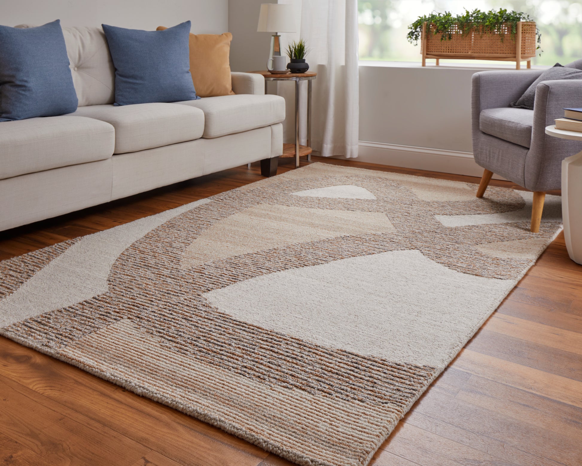 Feizy Pollock Plk8952F Brown/Tan/Ivory Area Rug