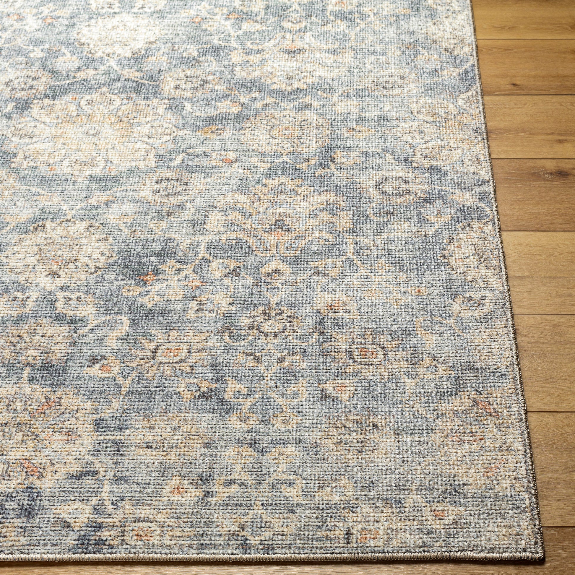 Surya Downtown Dtw-2322 Blue, Denim, Cream, Tan, Light Beige, Amber Area Rug