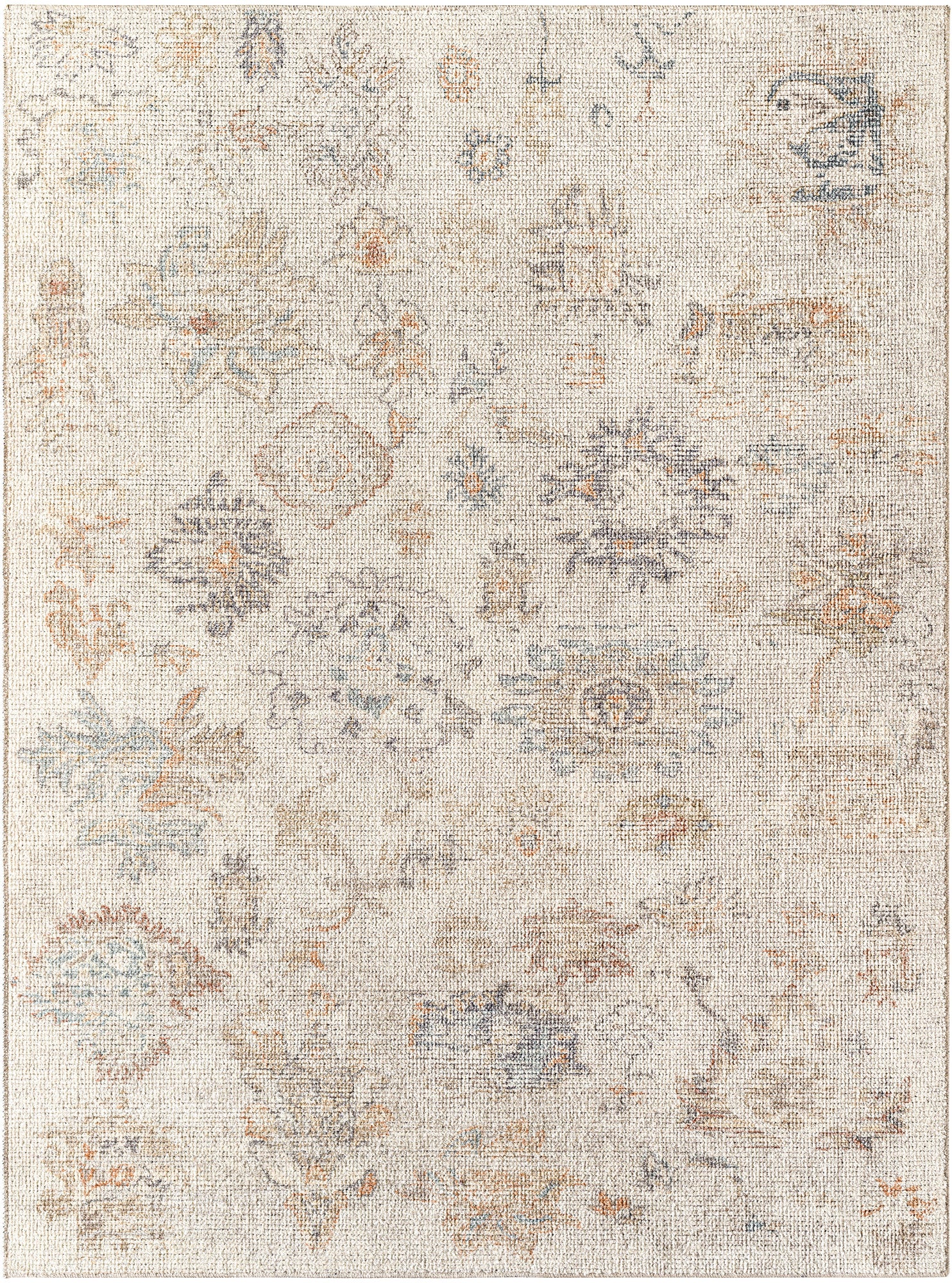 Surya Downtown Dtw-2326 Gray, Cream, Tan, Charcoal, Light Brown, Sky Blue Area Rug