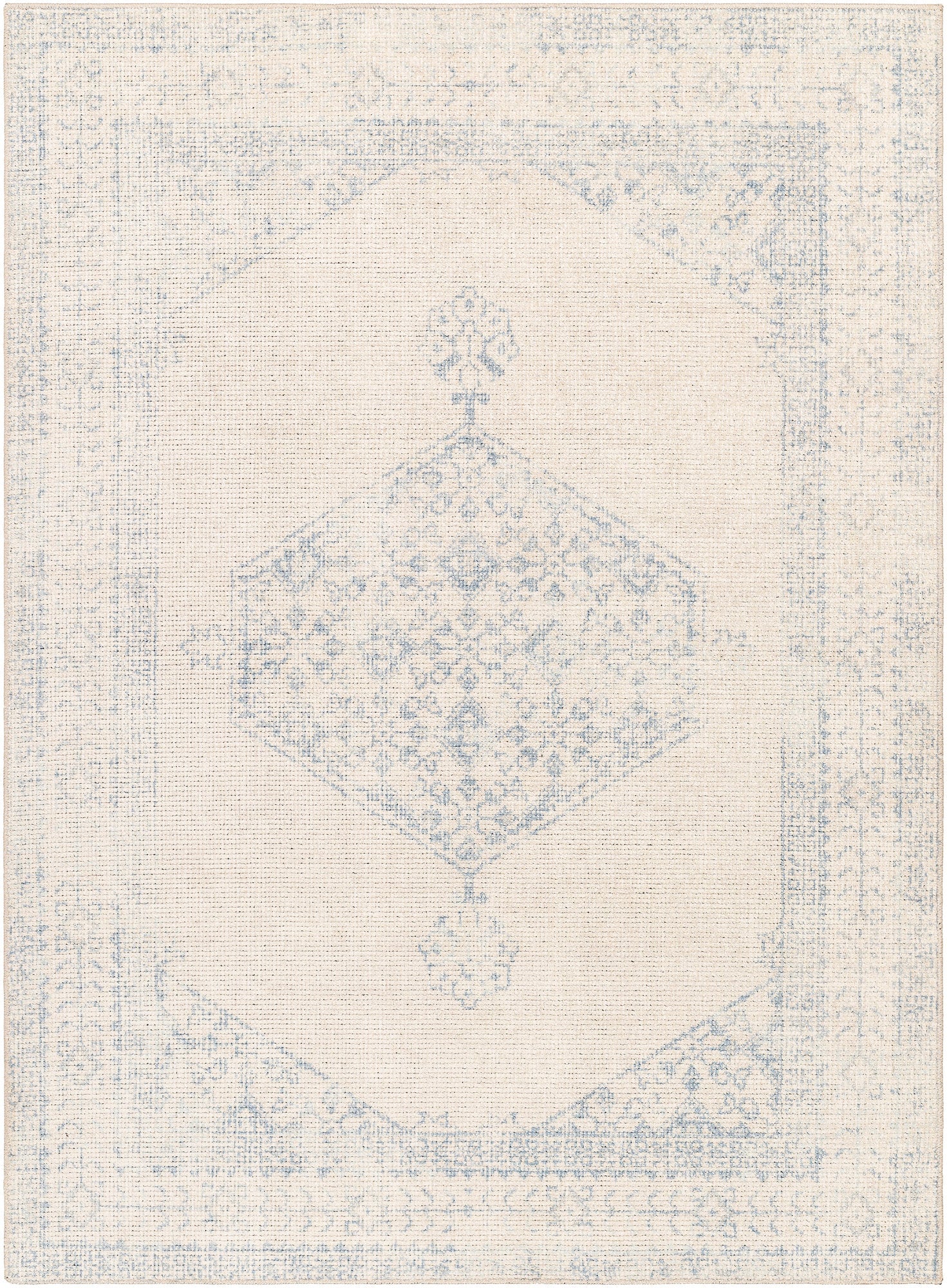 Surya Downtown Dtw-2329 Gray, Tan, Denim, Sky Blue Area Rug