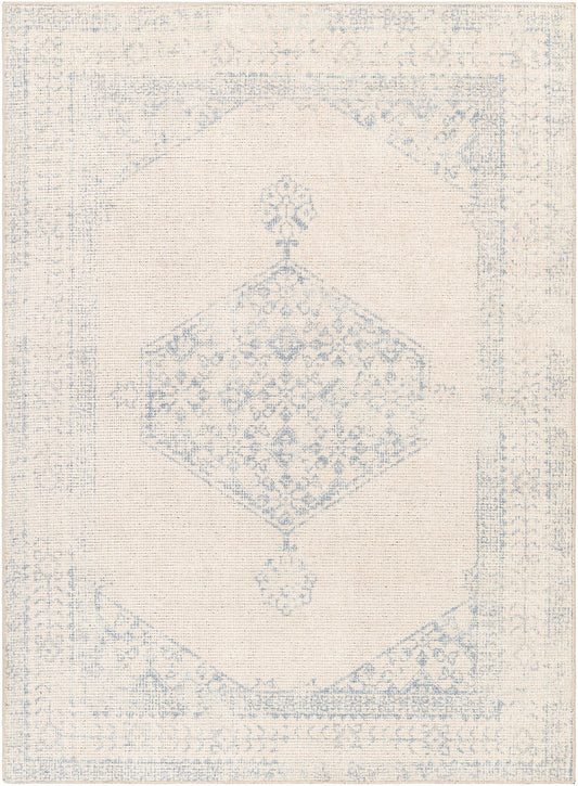 Surya Downtown Dtw-2329 Gray, Tan, Denim, Sky Blue Area Rug