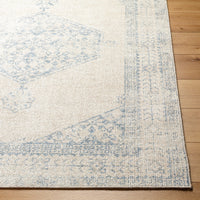 Surya Downtown Dtw-2329 Gray, Tan, Denim, Sky Blue Area Rug