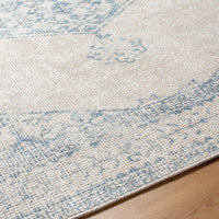 Surya Downtown Dtw-2329 Gray, Tan, Denim, Sky Blue Area Rug