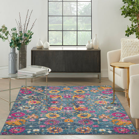 Nourison Passion PSN01 Machine Made Denim Rug
