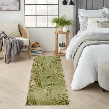 Nourison Aloha Alh41 Ivory Green Area Rug