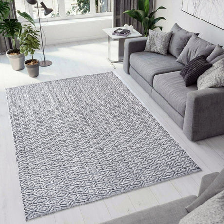 Dynamic Rugs Allegra 2987 Grey/Ivory/Denim Rug.