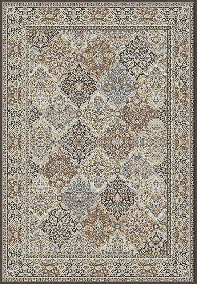 Dynamic Rugs Ancient Garden 57008 Brown/Blue Rug.