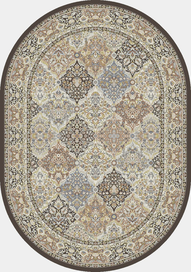 Dynamic Rugs Ancient Garden 57008 Brown/Blue Rug.