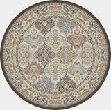 Dynamic Rugs Ancient Garden 57008 Brown/Blue Rug.