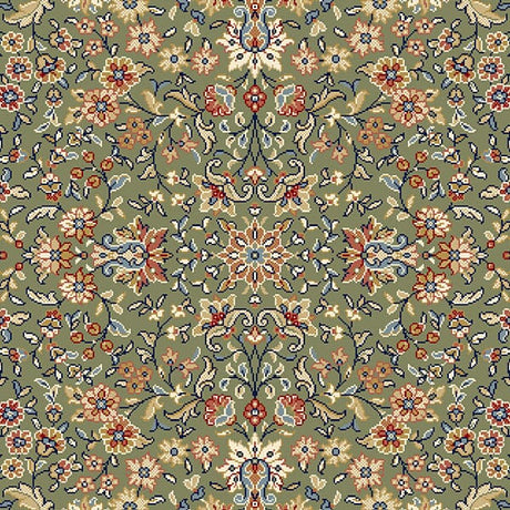 Dynamic Rugs Ancient Garden 57078 Green / Ivory Rugs.