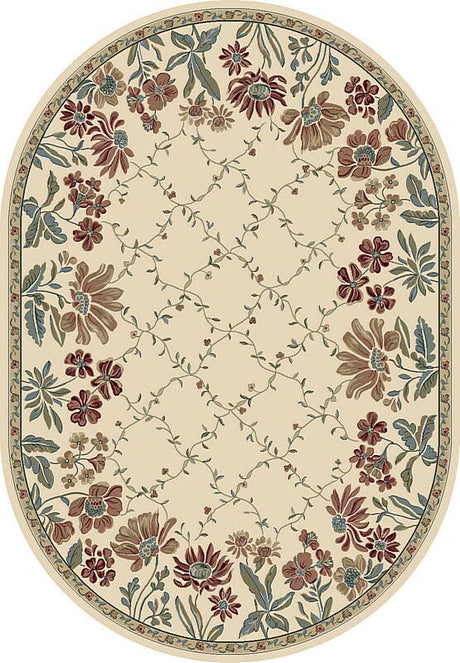 Dynamic Rugs Ancient Garden 57084 Ivory Rugs.