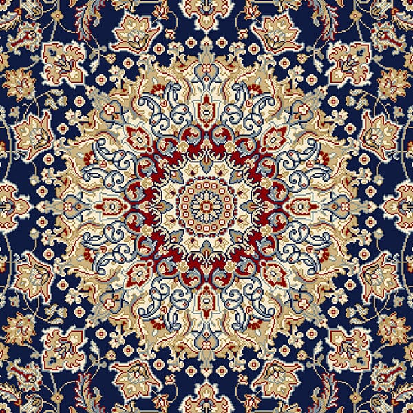 Dynamic Rugs Ancient Garden 57119 Blue / Ivory Rugs.