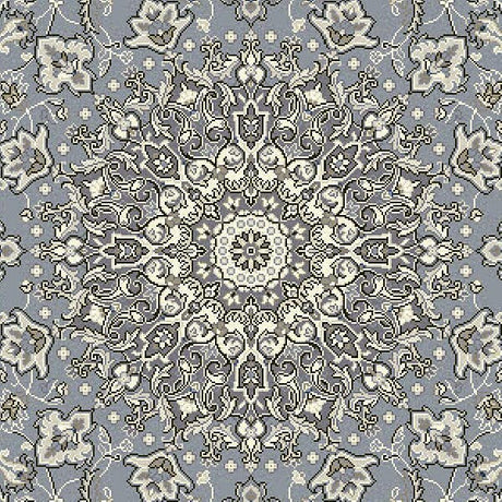 Dynamic Rugs Ancient Garden 57119 Steel Blue / Cream Rugs.