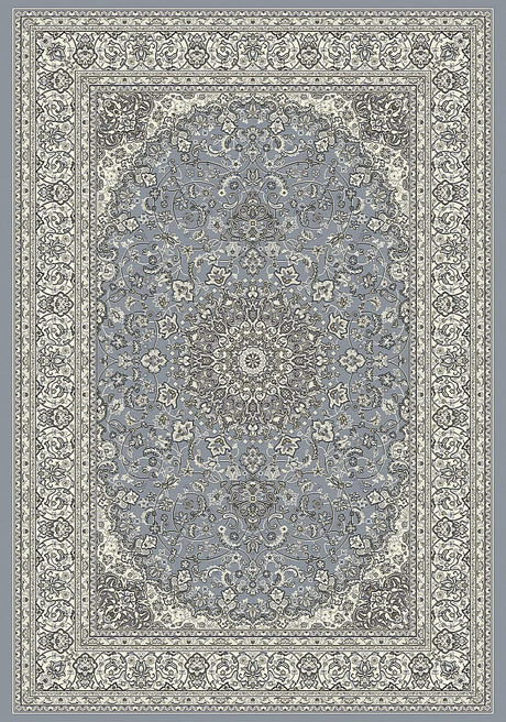 Dynamic Rugs Ancient Garden 57119 Steel Blue / Cream Rugs.