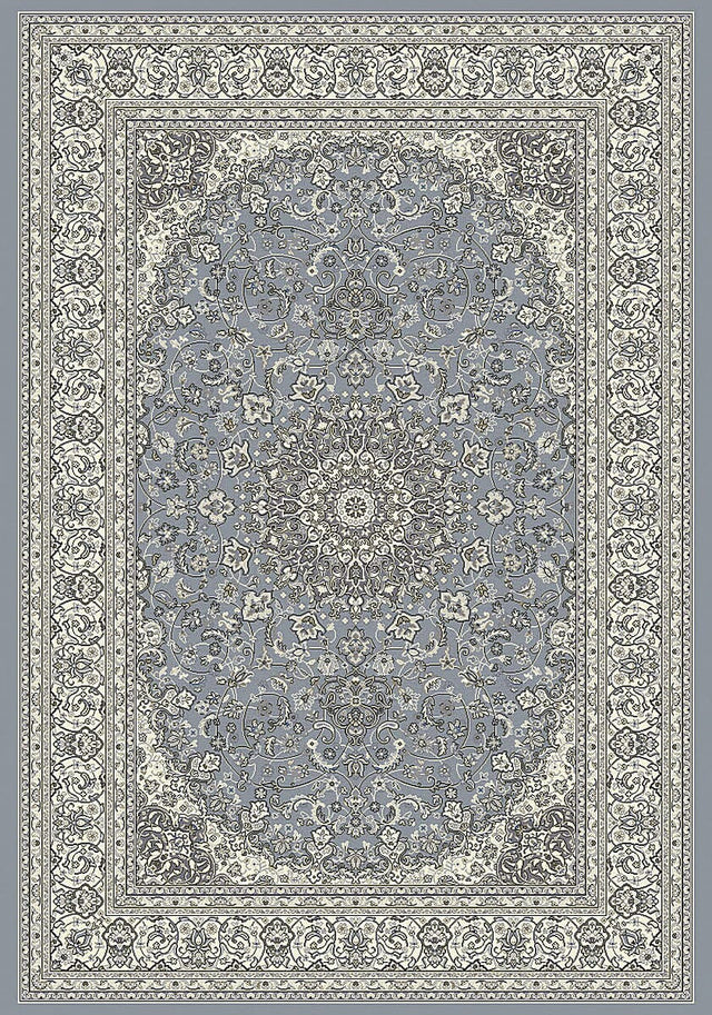 Dynamic Rugs Ancient Garden 57119 Steel Blue / Cream Rugs.